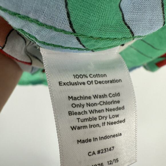 Talbots Jungle Tiger Print Button Up Top Size Small SP Colorful Long Sleeve Arts - Picture 8 of 11